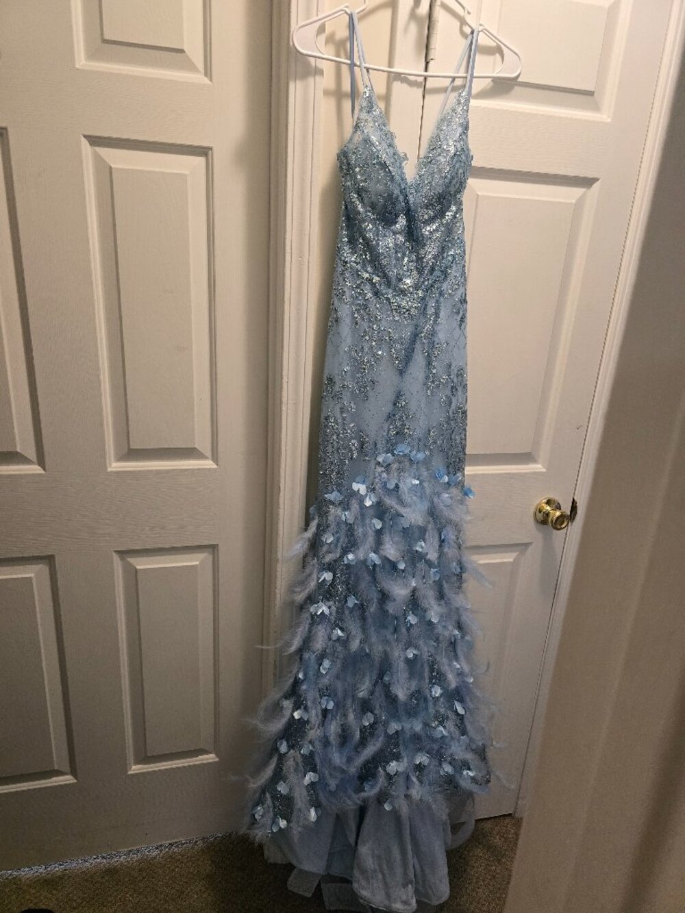 Light blue prom dress